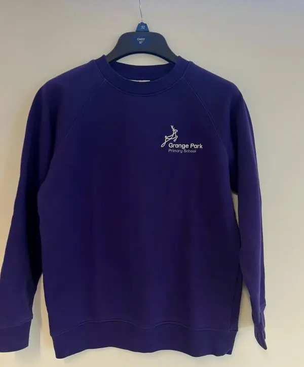 PRE LOVED GRANGE PARK PRIMARY PURPLE SWEATSHIRT