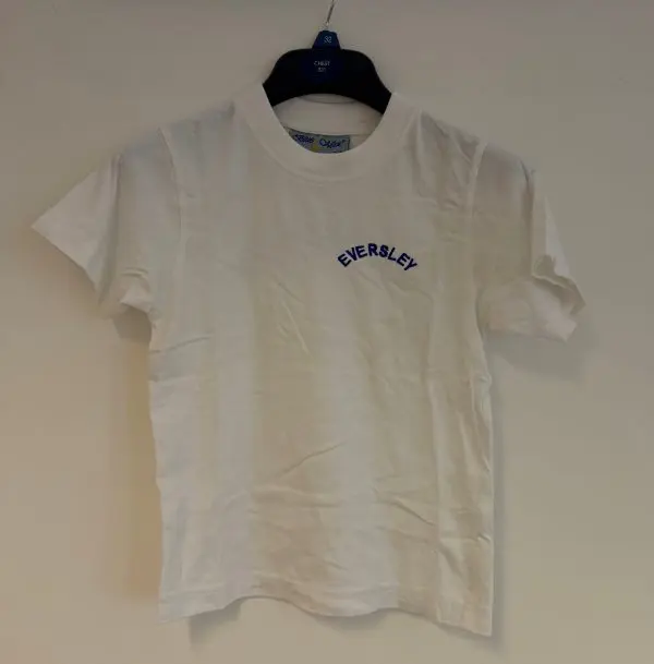 PRE LOVED EVERSLEY PE T-SHIRT - WHITE