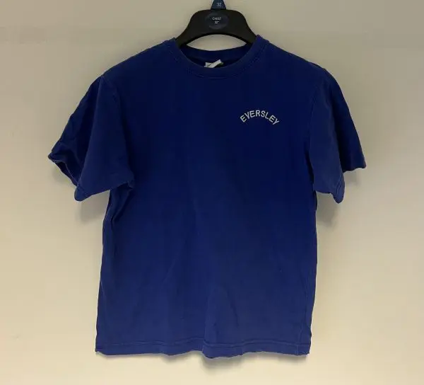 PRE LOVED EVERSLEY PE T-SHIRT - BLUE