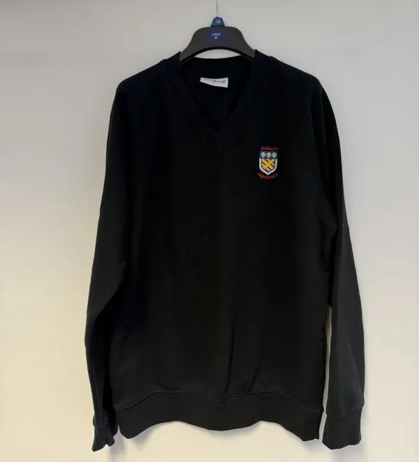 PRE LOVED ST MARY'S V NECK SWEATSHIRT