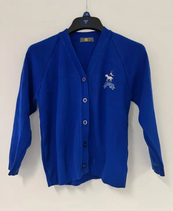 PRE LOVED ST JOHN'S PRIMARY KNITTED CARDIGAN