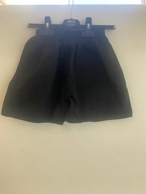 PRE LOVED INNOVATION COTTON SHORTS - BLACK
