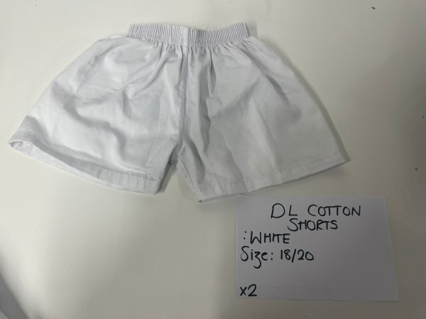 PL White Cotton Shorts size 18/20