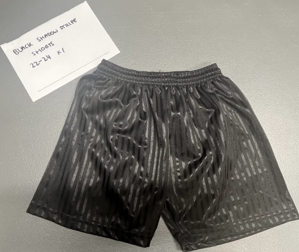 Pre Loved Black shadow stripe Shorts. Size 22-24