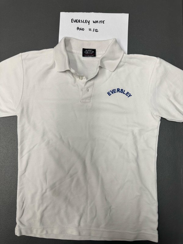 Pre Loved Eversley White Polo. Size 11-12