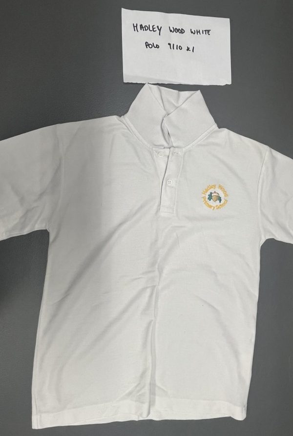 PL Hadley Wood white polo top. Size 9-10