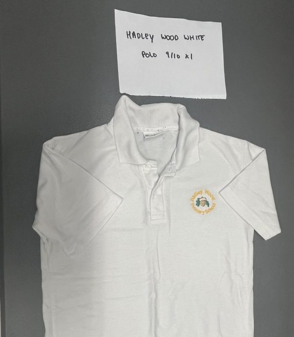 Pre Loved Hadley Wood White Polo. Size 9-10