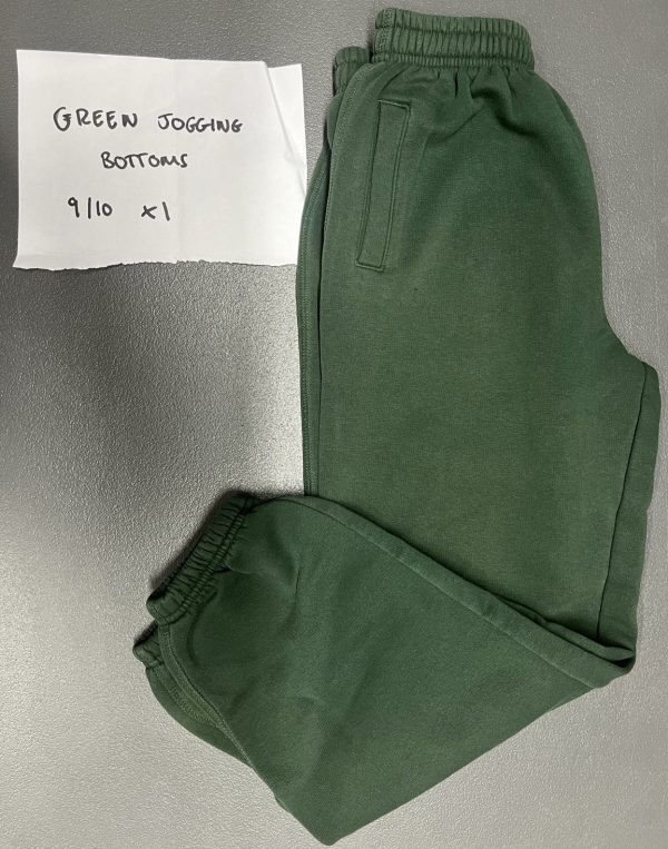 Pre Loved Green Joggers. Size 9-10